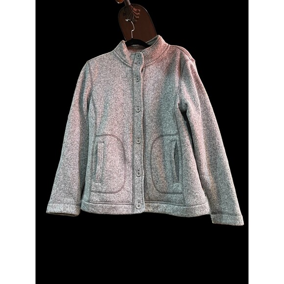 TalBots Light Grey Jacket/Sweater, Size L - Picture 6 of 6